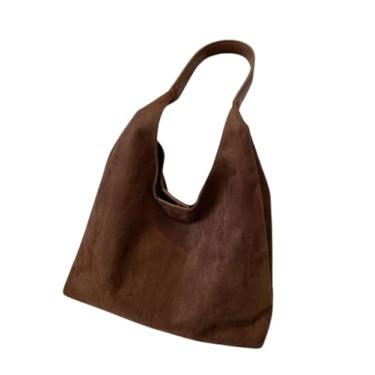 Imagem de Bolsa Feminina Grande "Josette" – Em Camurça Premium com Alça Fixa – Elegante, Leve e Espaçosa – 36x31x13cm – Cores Preto, Marrom e Bege – Estilo Casual Chic