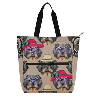 Imagem de GAIGEO Adorável bolsa de ombro com zíper para crianças, mulheres, escola, trabalho, viagem, bolsa de ombro