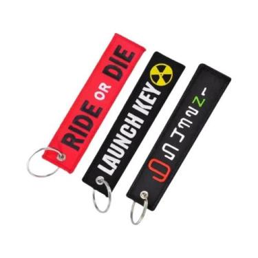 Imagem de Chaveiro piloto chaveiro para motocicletas e carros mochila chave tag 