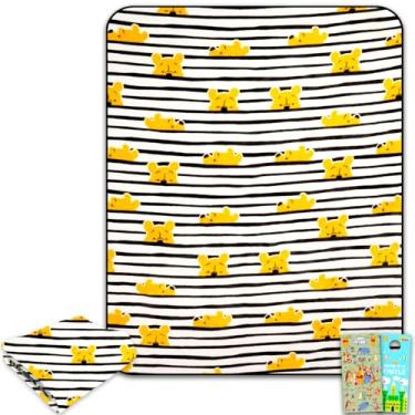 Imagem de Disney Conjunto de cobertor de lã Ursinho Pooh - Pacote com cobertor grande e macio, mais para crianças, adultos, adolescentes | Cobertor aconchegante do Ursinho Pooh 152 cm x 178 cm