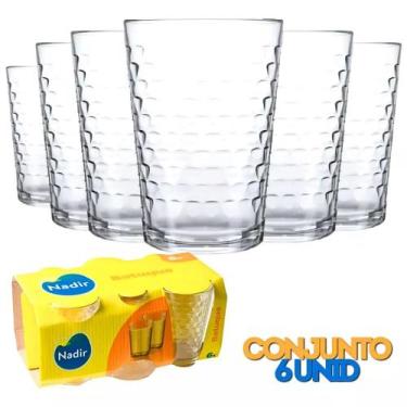 Imagem de Jogo de Copos Batuque 265ML com 6 Unidades Vidro Resistente - Nadir Fi