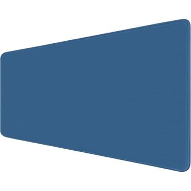 Imagem de Tapete de mouse grande para jogos, teclado de computador estendido, 2GG, com bordas costuradas, 80 cm x 39,9 cm, base de borracha antiderrapante, impermeável, para escritório, escritório, escritório