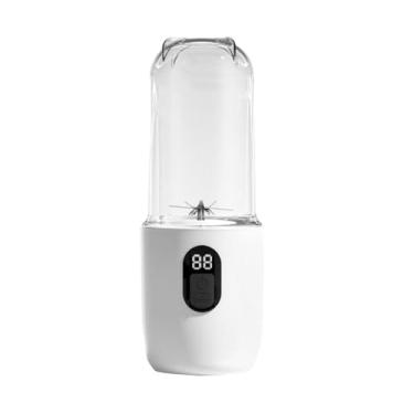 Imagem de Aqur2020 Mini Liquidificador Portátil, Copo de Smoothie Recarregável USB de Alta Velocidade de 40 W Com 16 Lâminas Liquidificador Sem Fio ABS de 500 Ml para Escritório de Viagens e