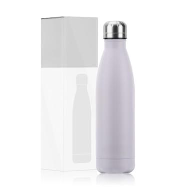 Imagem de Garrafa Térmica Inox 500ml Aço Inoxidável 304 - Para Academia, Esportes e Viagem, Mantém Bebida Gelada 24h(pupila leve)