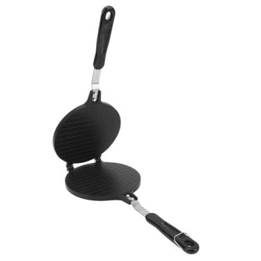 Imagem de Forma de rolo de ovo dupla face com alça para cozinha de 16,8 cm - Frigideira antiaderente para tortilha - Máquinas de Quesadilla e Tortilla (#2)