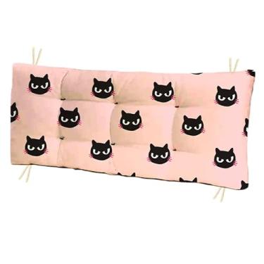 Imagem de Almofada Futon Estampada 110x35 para Banco e Cadeira Almofada para Banco Moderna e Decorativa (Gatinhos)