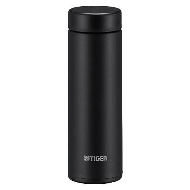 Imagem de Tiger Garrafa de água, 300 ml (100 ml), garrafa de caneca de parafuso, garrafa de aço inoxidável, garrafa isolada a vácuo, retenção de quente e frio, para uso doméstico, copo, pedra preta MMP-W030KK