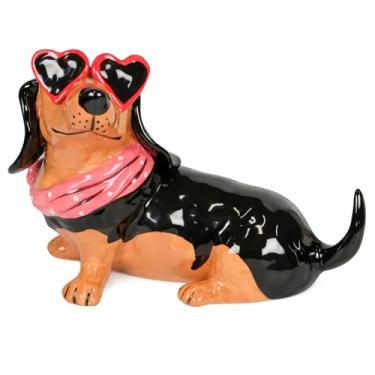 Imagem de Blue Sky Clayworks Ceramic Hall Dachshund - Boneco do Dia dos Namorados 23193