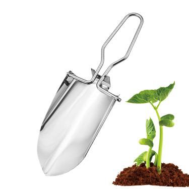 Imagem de Colher de Jardim | Ferramenta Dobrável De Aço Inoxidável Para Jardim | Pá de Mão para Jardinagem | para Preparação do Escavação Plantio Sementeira e Cultivo