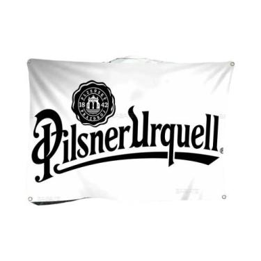 Imagem de Bandeira Artística De Camping Com Logo Da Cerveja Pilsner Urquell De A