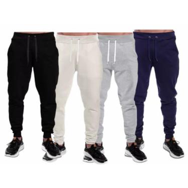 Imagem de Calça Moletom Masculina lisa Academia Treino dia a dia Inverno-CM001 -