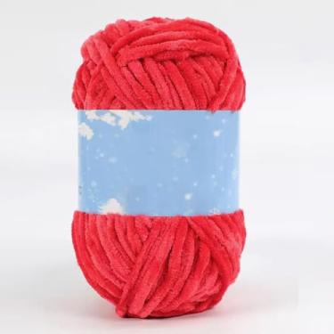 Imagem de Fio de Chenille Macio Super Grosso para Crochê Tecelagem Tricô e Artesanato DIY Amigurumi Textura Luxo Macia Confortável Premium Projetos Manufatura M