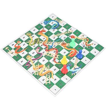 Imagem de KIMISS Conjunto de Xadrez Divertido para Jogos de Tabuleiro - Tabuleiro de Xadrez de Plástico Portátil para Fácil Armazenamento e Interação Com Os Pais - Ideal para Festas, Viagens e Atividades de