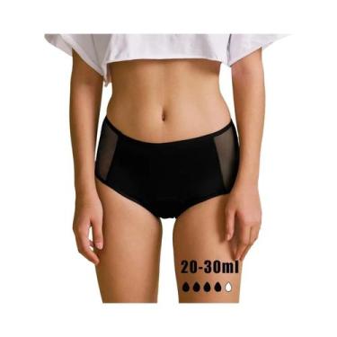 Imagem de Calcinhas Menstruais Femininas De 4 Camadas Absorventes Respiráveis Se