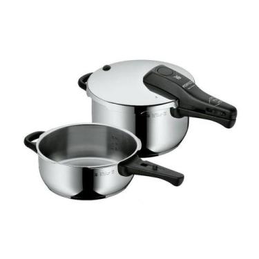 Imagem de Conjunto De 2 Panelas De Pressão Perfect Pro Em Aço Inox Com Tampa De 