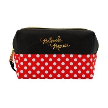 Imagem de Necessaire Retangular Assinatura Minnie 13x10x20cm Disney