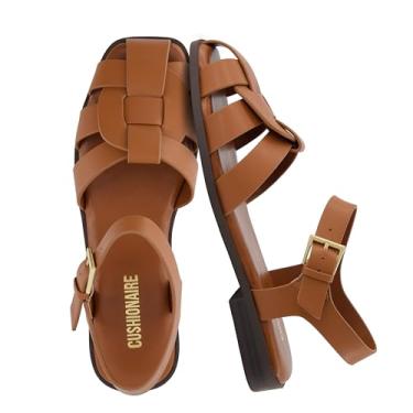 Imagem de CUSHIONAIRE Benny Women's Fisherman Sandal With Cushioned Footbed and Adjustable Buckle, COGNAC 6