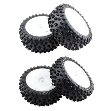 Imagem de RC Car Tires Wheels Tyres Compatible with Wltoys 144001 144010 124007 124016 124017 124018 124019 1/12 1/14 RC Car Parts 4Pcs Front and Rear Tire Wheel Tyre