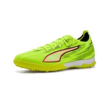 Imagem de PUMA Tênis masculino Ultra 6 Match Turf Trainer chuteiras de futebol, Alerta amarelo/preto/vermelho brilhante/limão, 46