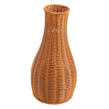 Imagem de Generic Vaso trançado para flores secas, arranjo floral, decoração de mesa, suporte para flores secas para sala de estar