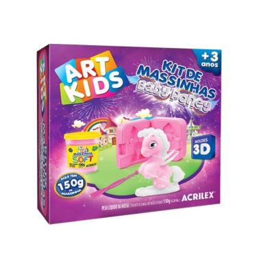 Imagem de Kit De Massinhas Baby Poney Com Moldes 3D - Acrilex