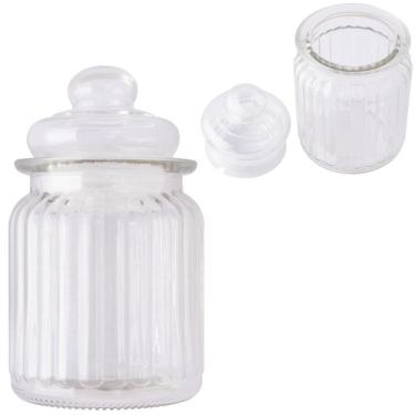 Imagem de Pote De Vidro Redondo Com Tampa Hermetica 230Ml