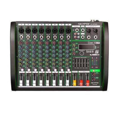 Imagem de Mesa de Som Analógica 8 Canais 2 auxiliares SK-MP880 PLUS - SKYPIX