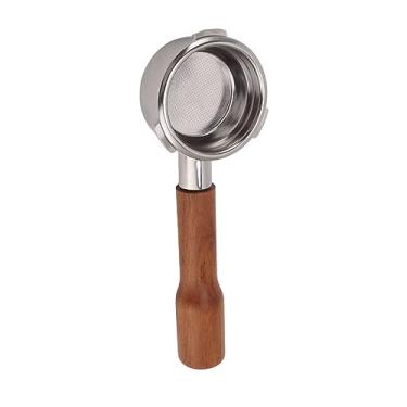 Imagem de Luqeeg Portafiltro de café Sem Fundo de Aço Inoxidável de 58 Mm para Barsetto, Removível e Fácil de Limpar, Melhoria de Extração, para Entusiastas de Máquinas de café (Estilo 1)