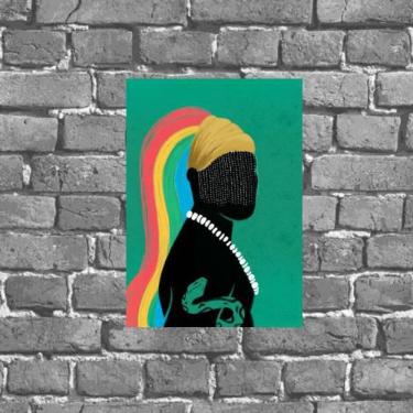 Imagem de Placa Decorativa Orixá Oxumaré 18X27Cm