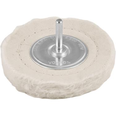 Imagem de Roda de feltro/pano 4x1/2" haste 1/4" p/ polimento Vonder