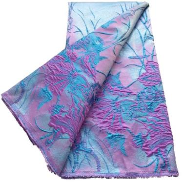 Imagem de ZhenGuiRu Tecido de renda africana 5 metros, tecido de renda brocado jacquard bordado francês para costura de festa de casamento