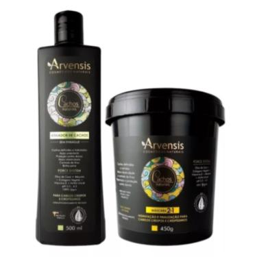 Imagem de Kit Arvensis Cachos Ativador Crespos 500ml + Máscara 2x1