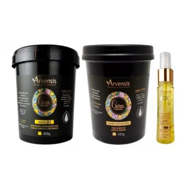Imagem de Kit Arvensis Máscara 2x1 + Geleia Alta + Finalizador Tec Oil