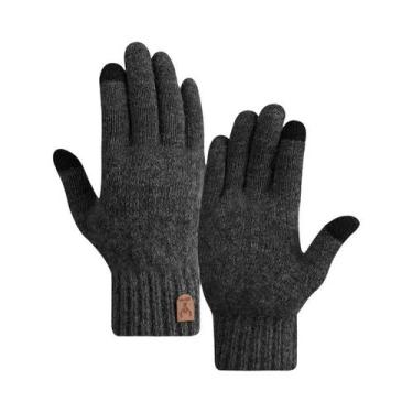 Imagem de Luvas De Inverno Masculinas Com Tela Sensível Ao Toque, Quentes, De Ve