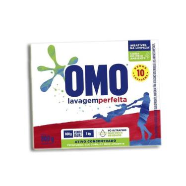 Imagem de Sabão Em Pó Lavagem Perfeita Caixa 800g Omo, Sabão em Pó Omo Lavagem P