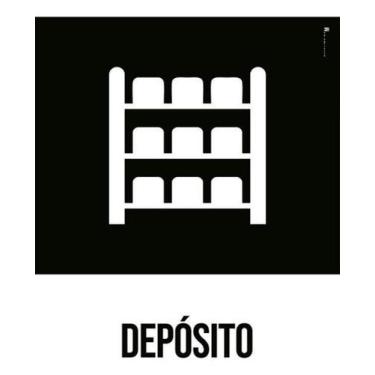 Imagem de Kit 10 Placas Desenho - Depósito - Sinalizo