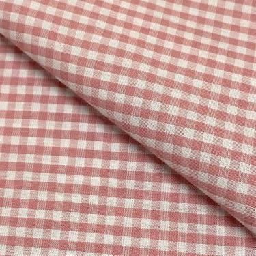 Imagem de Tecido Tricoline Fio Tinto Xadrez Rose - 1,50m de Largura