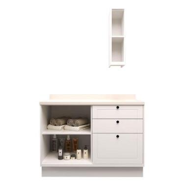 Imagem de Conjunto para Banheiro Herval Viana, 2 Peças, Branco Ártico, 120 cm