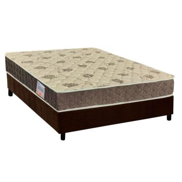 Imagem de Cama Box Casal: Colchão Ortopédico Orthoflex D33/EP Anatômico Matera + Base CRC Suede Brown(138x188)