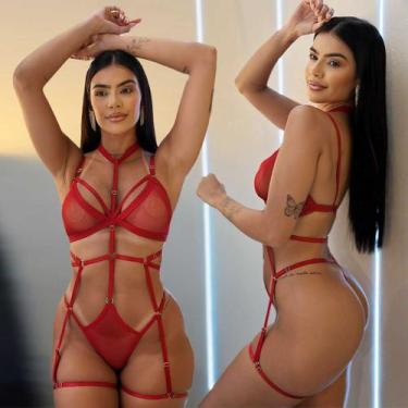 Imagem de Lingerie Sexy Tiras Sem Bojo Calcinha Fio Dental Sensual - Like4you, Ú