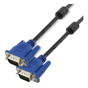 Imagem de Cabo Vga Db15 Macho + Db15 Macho C-filtro Azul-niquel 1,50mt