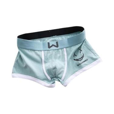 Imagem de Cuecas Boxer Masculinas De Algodão Respirável Com Design U-Convexo E E