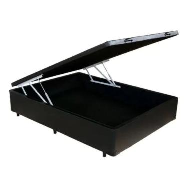 Imagem de Cama Baú Casal Reforçada 138 x 188 com Pistão à gás - Exclusive