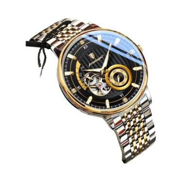 Imagem de Relógio De Pulso Mecânico Automático Masculino De Luxo Em Aço Inoxidáv
