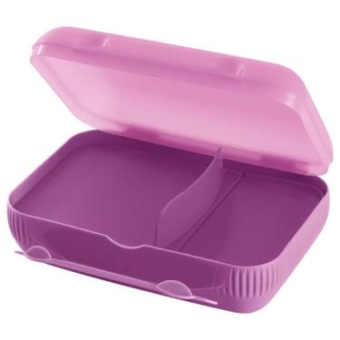 Imagem de Porta Lanche Tupperware com Divisórias, 22,5cm, Amora