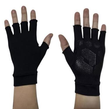 Imagem de Luva Curta c/Proteção Solar UV50 Antiderrapante - Buritis, P, Preto