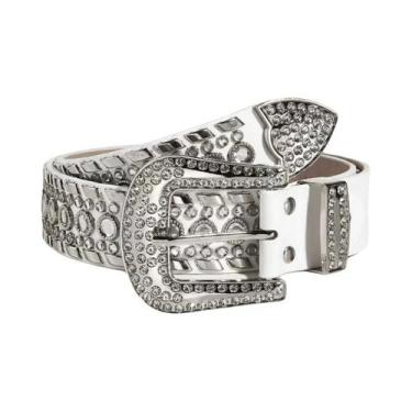 Imagem de Cinto Feminino Boho Y2K Com Rebites Cruzados, Design Versátil Para Ves