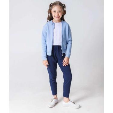 Imagem de Calça Infantil Clochard Textura Marisa Tam 4 a 10 Azul-34138, Azul, 4