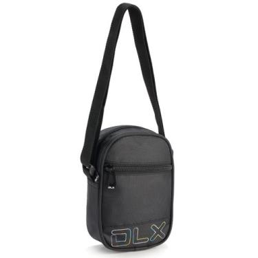 Imagem de Shoulder Bag Bolsa Transversal Masculina Pochete Tira Colo - DLX, Pret