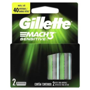 Imagem de Carga Gillette Mach3 Sensitive Embalagem com 2 Unidades - Gillette Mac